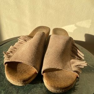 **SOLD** Suede UGG Wedge Sandals